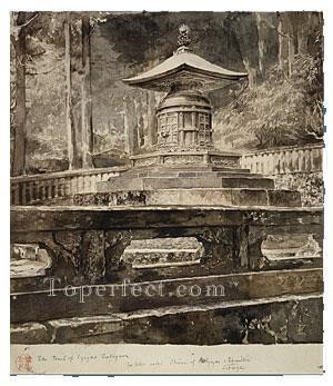 La tumba de Iyeyasu Tokugawa John LaFarge Pinturas al óleo